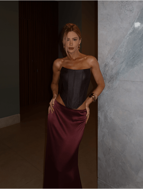 Cropped Marrom Adriana