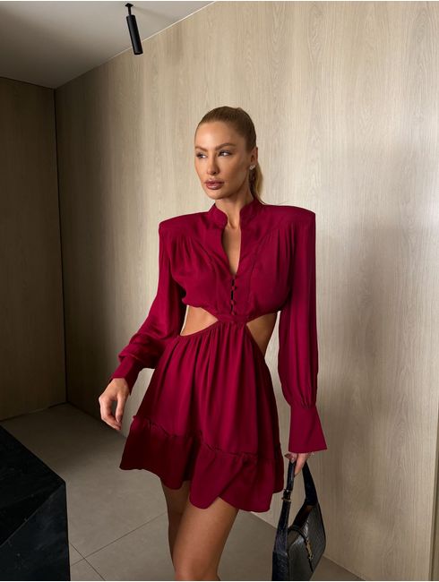 Vestido Vinho Marcia