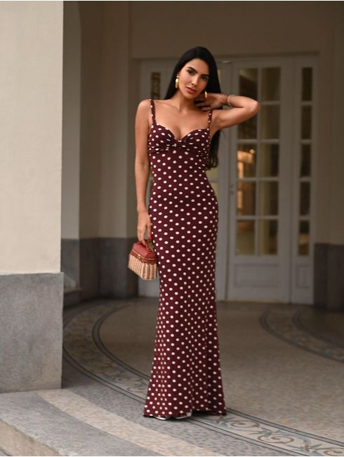 Vestido Poá Margot