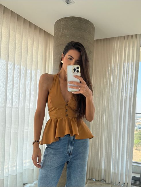 Blusa Mostarda Suzana