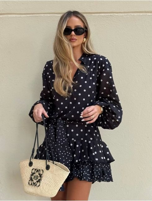 Vestido Poá Sandra