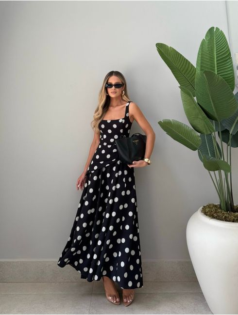 Vestido Poá Zilu