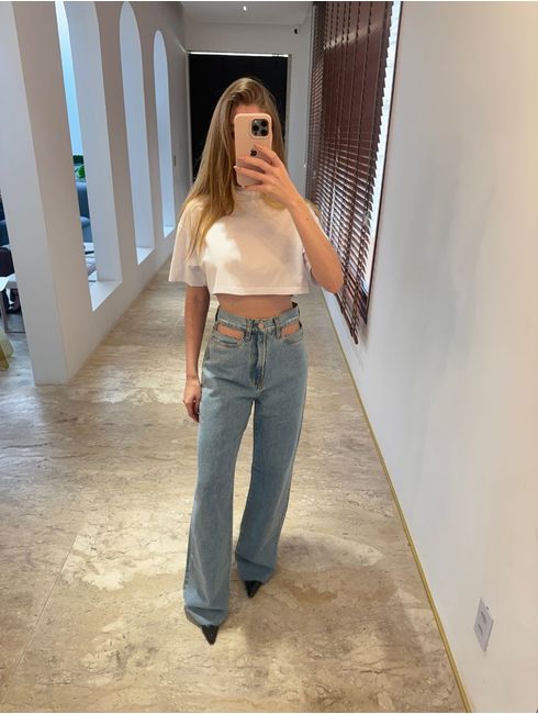 Tee Cropped Branca July