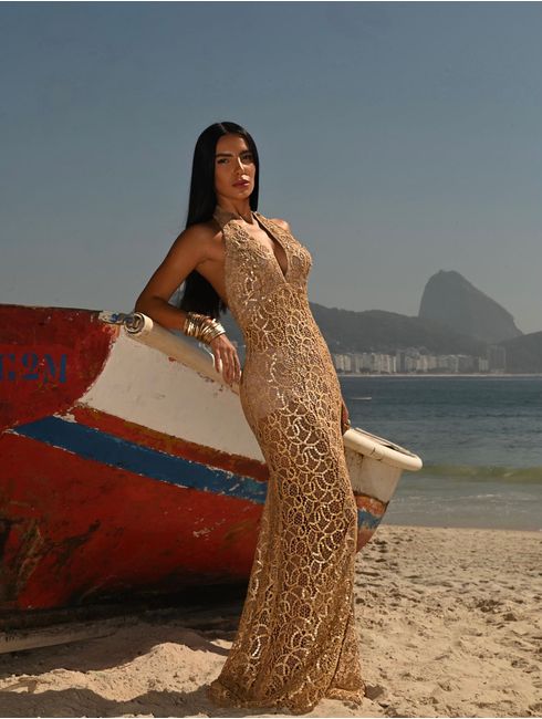 Vestido Dourado Valentina