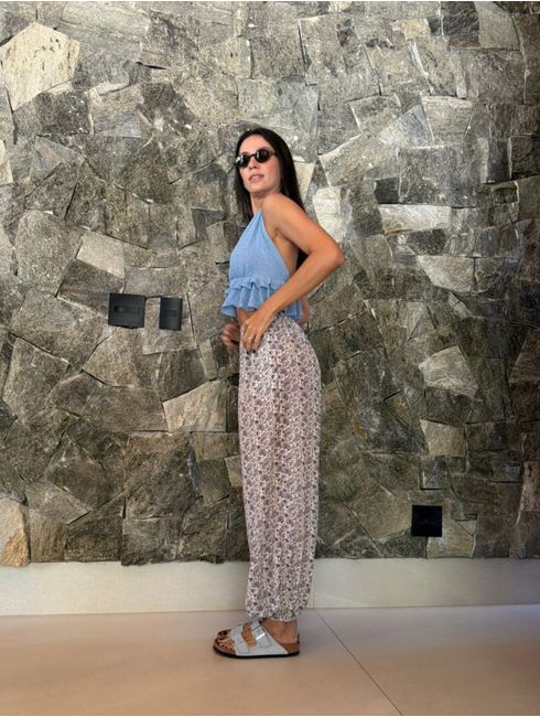 Calça Estampada Flora