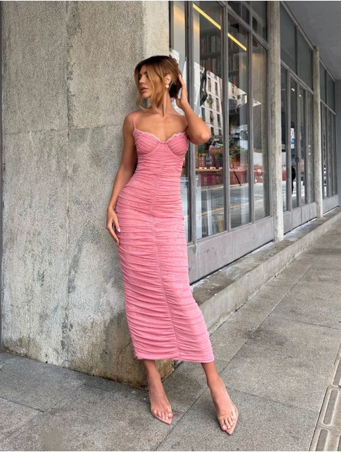 Vestido Rose Rouge Lizi