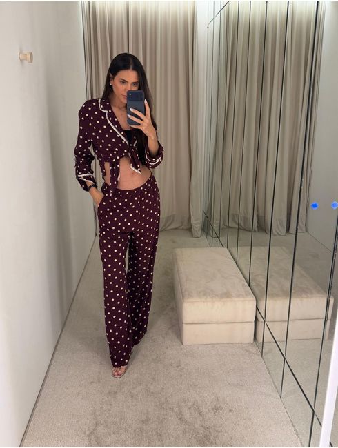 Conjunto Burgundy Noemia