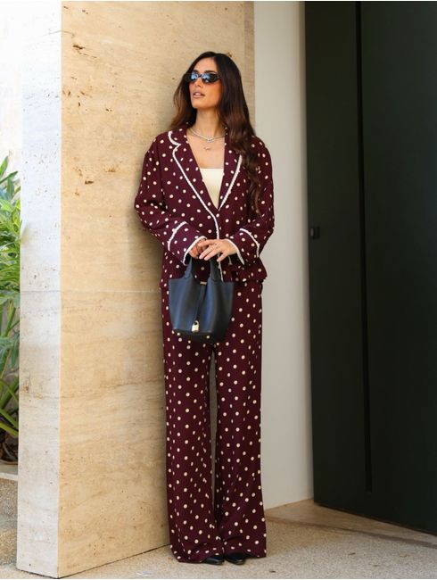 Conjunto Burgundy Noemia