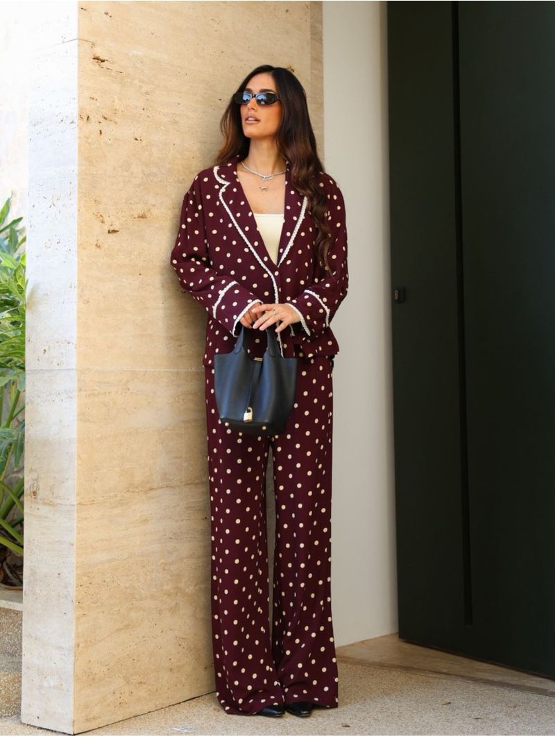 Conjunto Burgundy Noemia