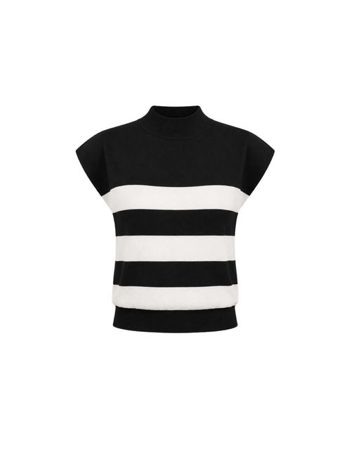 Blusa Preto Branco Hanna